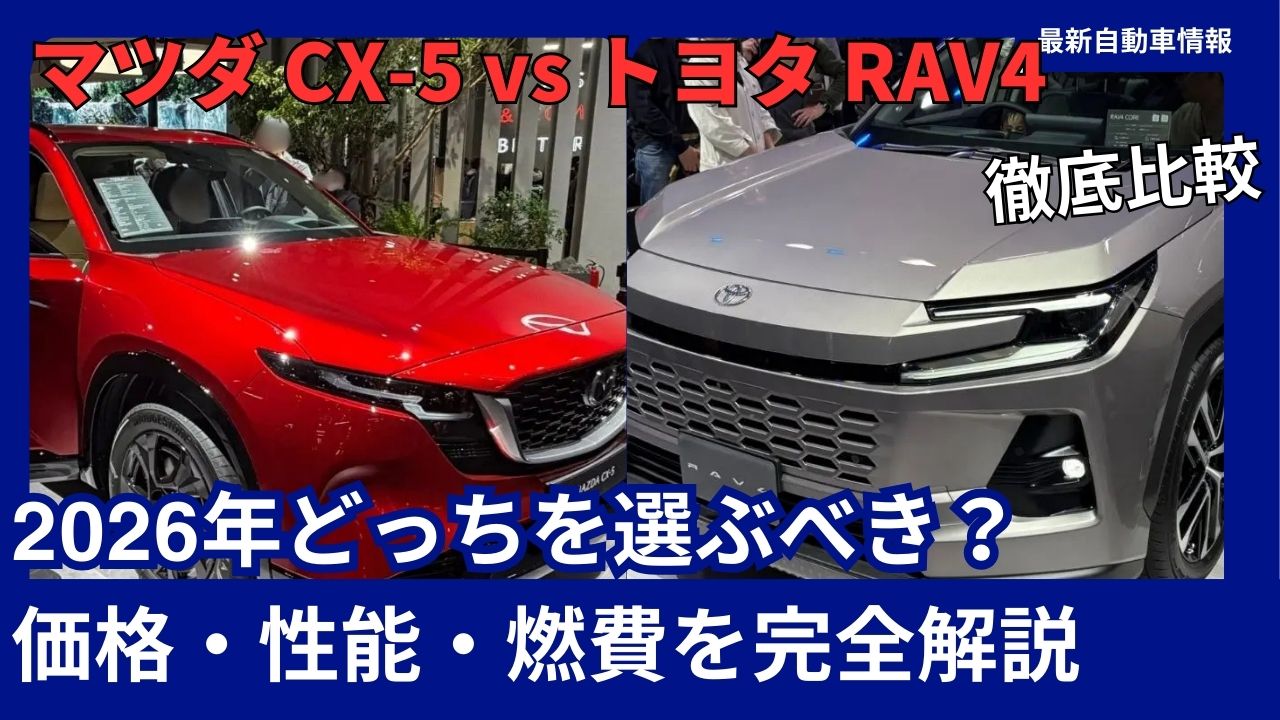 2026 Latest Edition Mazda CX-5 vs Toyota RAV4 A Thorough Comparison - Which Should You Choose A Complete Guide to Price, Performance, and Fuel Efficiency