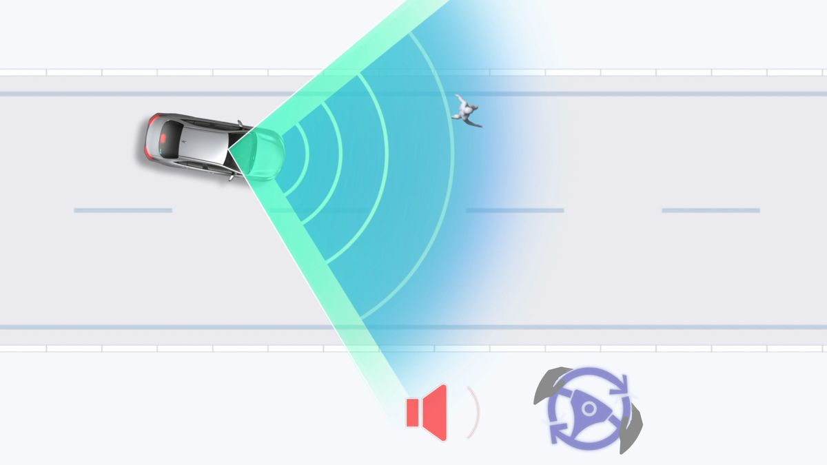 プリクラッシュセーフティ ： 緊急時操舵支援機能