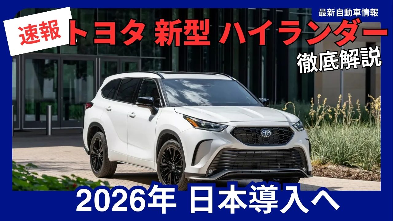 toyota-highlander-japan-launch-confirmed-complete-guide-to-the-3-row-suv-launching-in-2026