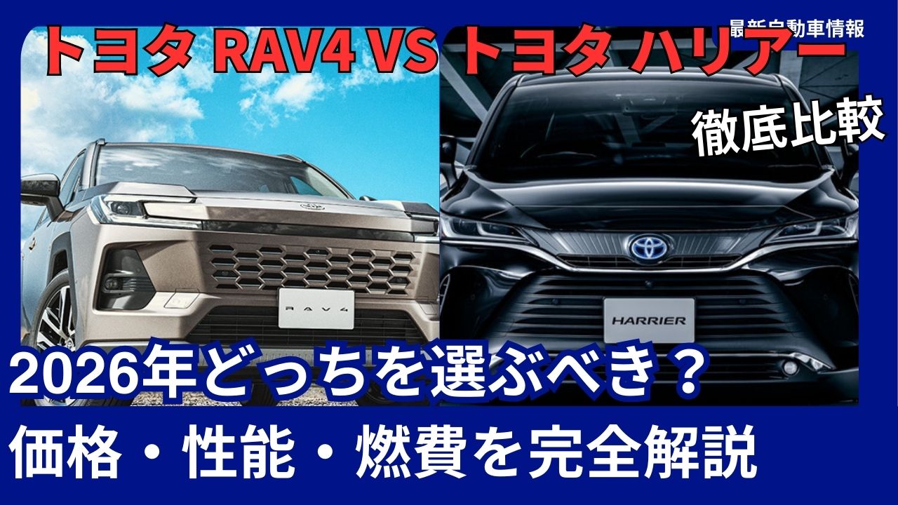 2026 Latest Model Comparison: Toyota RAV4 vs. Harrier - Which Should You Choose? A Complete Guide to Price, Performance, and Fuel Efficiency