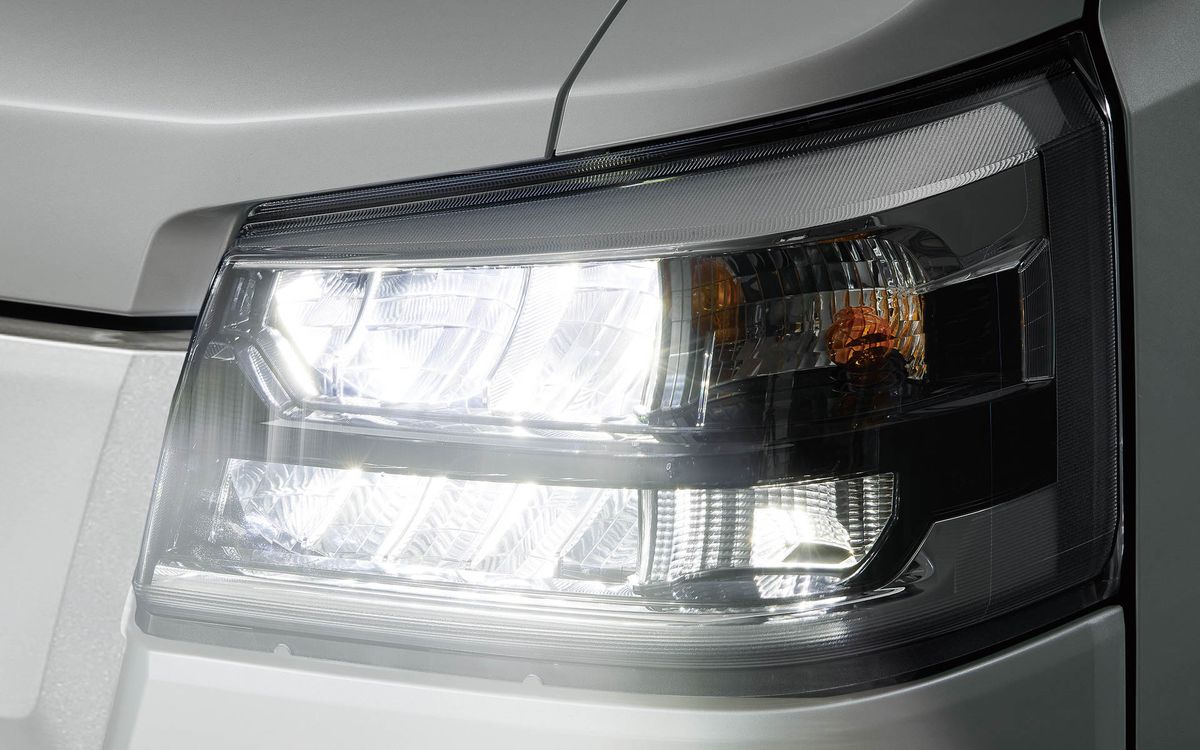 LEDヘッドライト(ロー/ハイビーム・オートレベリング機能・LEDクリアランスランプ・オートライト付)