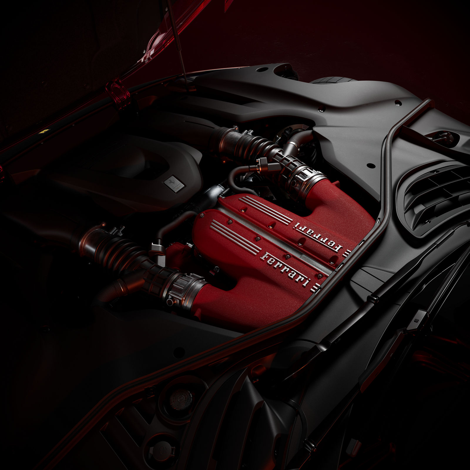 フェラーリ 12チリンドリ マヌアーレの6.5L V12エンジン