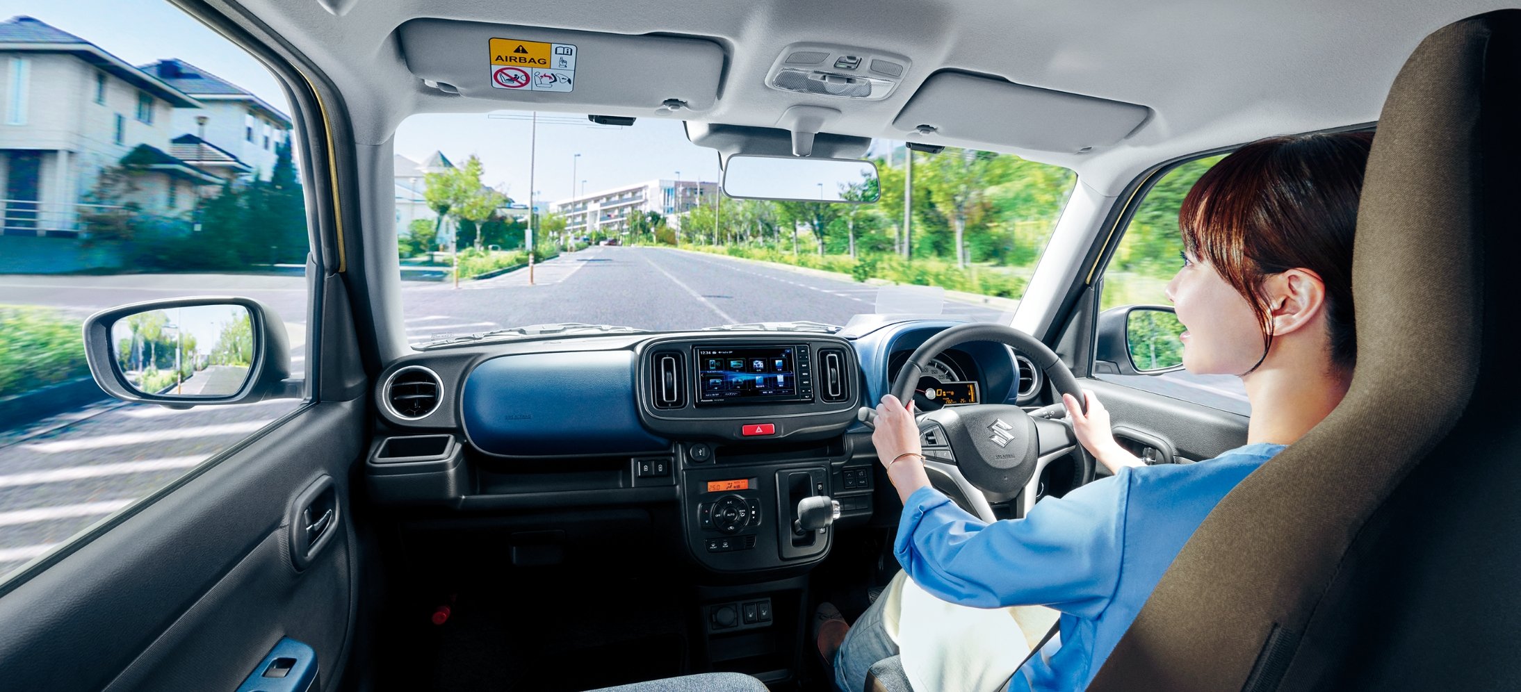 スズキ アルトの運転席からの視界(現行モデル)