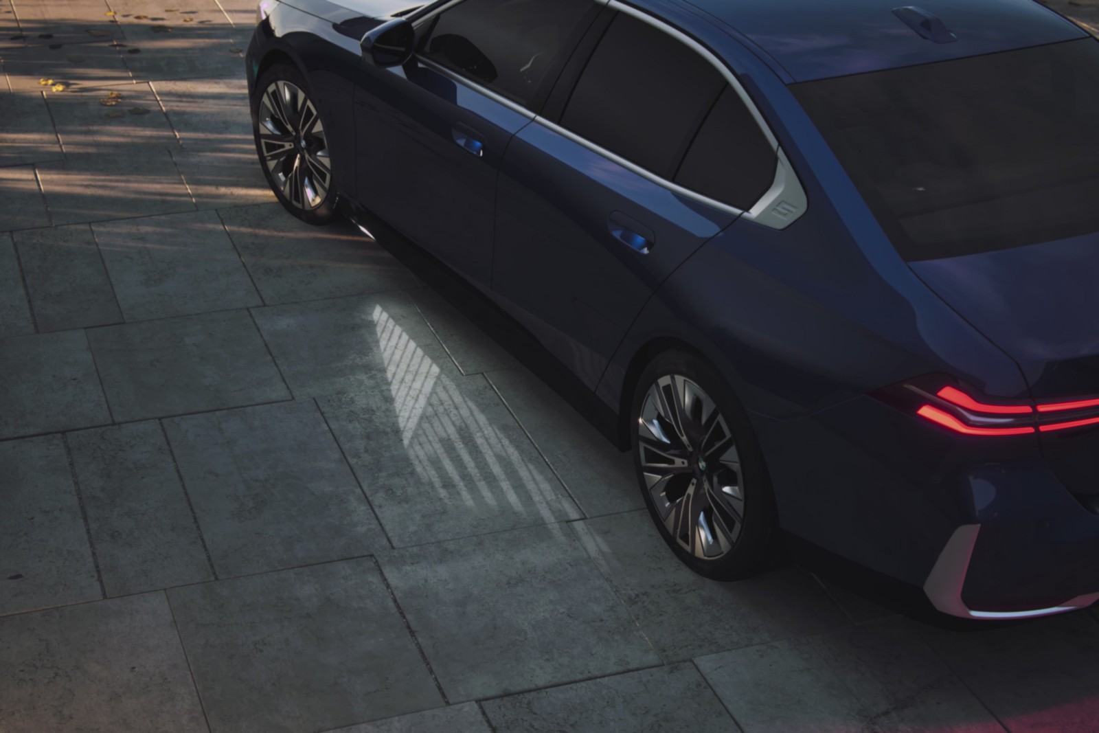 BMW 5シリーズのウェルカム・ライト・カーペット(現行モデル)