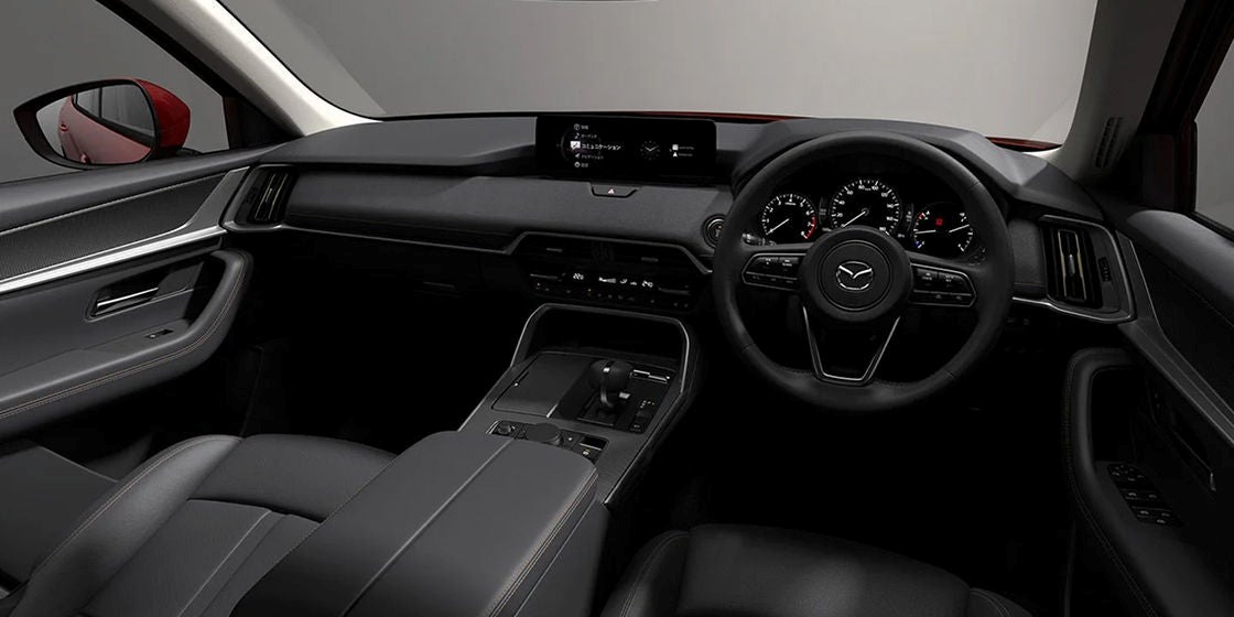 マツダ CX-60のブラック内装のコックピット(現行モデル)