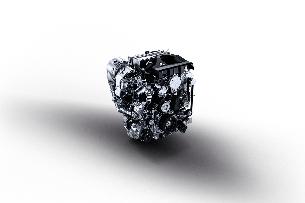 三菱 新型 パジェロ の2.4Lクリーンディーゼルエンジン(現行モデル)