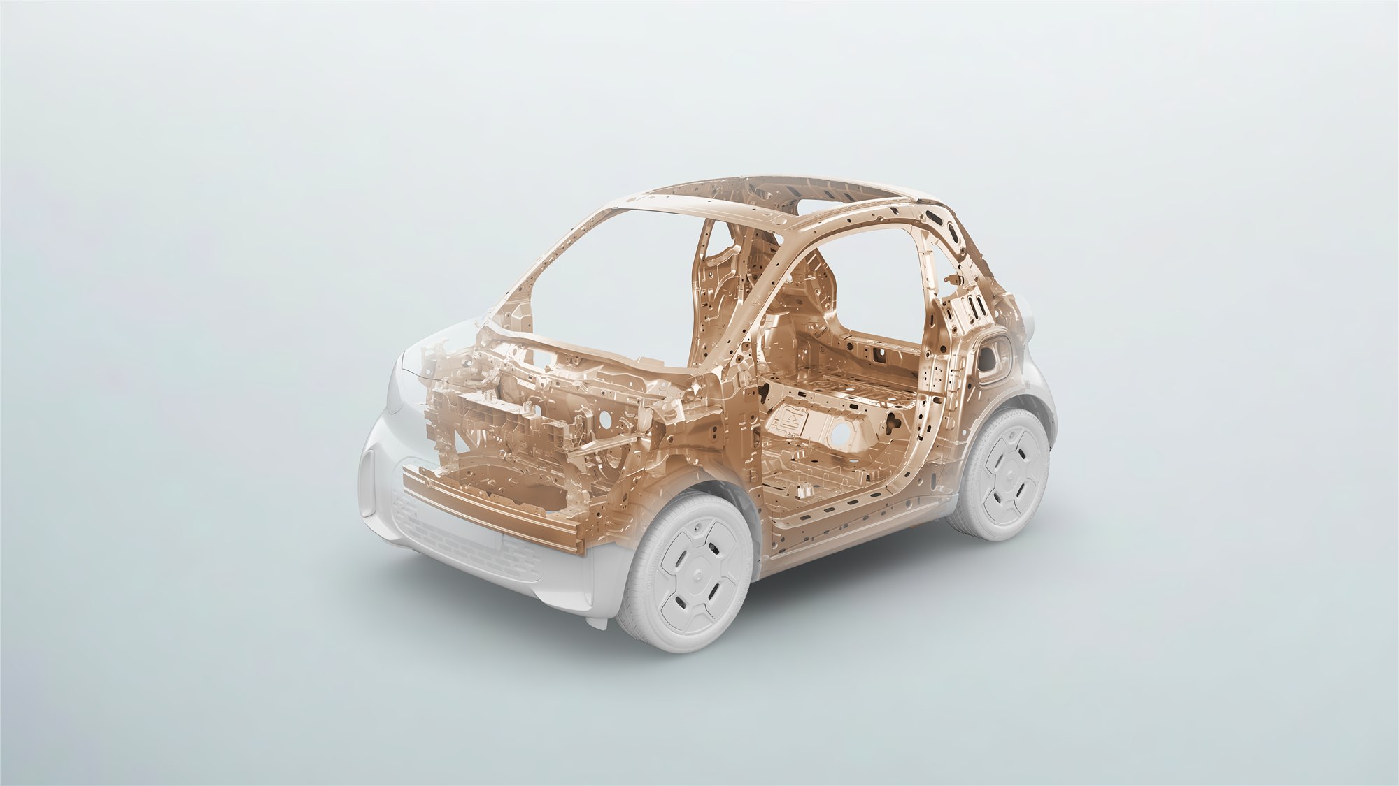 スマート 新型 #2の安全セル「トリディオン セル エボ」(CG)