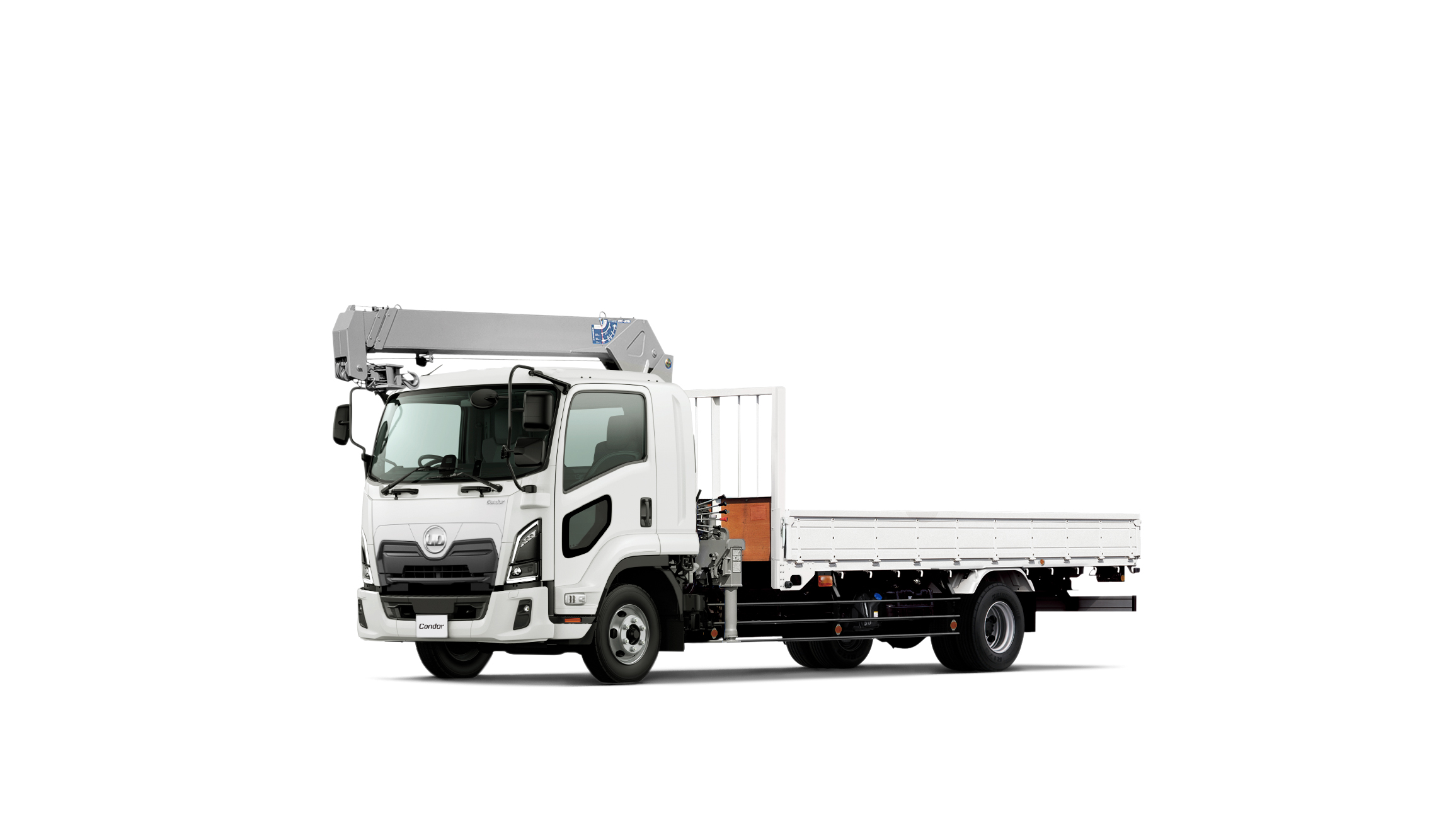 UDトラックス コンドルのクレーン付き平ボディ車