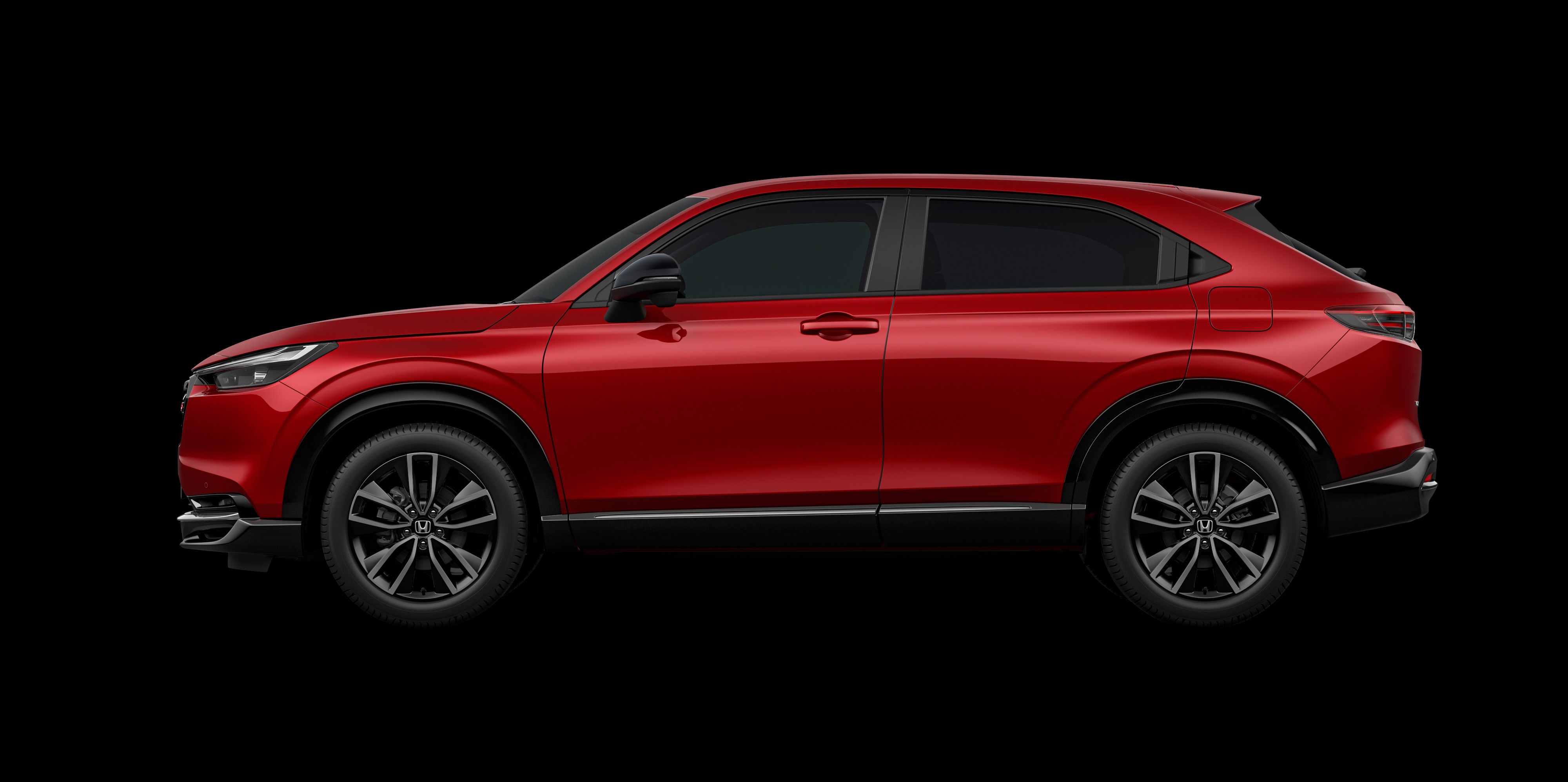 ホンダ ヴェゼル e:HEV RS(FF)のサイドビュー(現行モデル)
